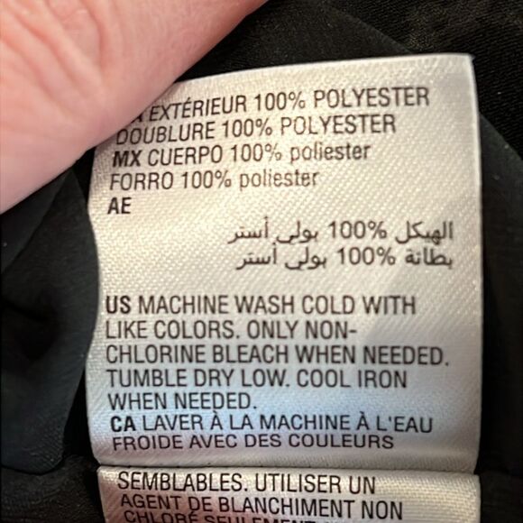 Animal Print Ruffle On Off Shoulder Elastic Trim Blouse Black White Petite L NWT - Picture 13 of 13